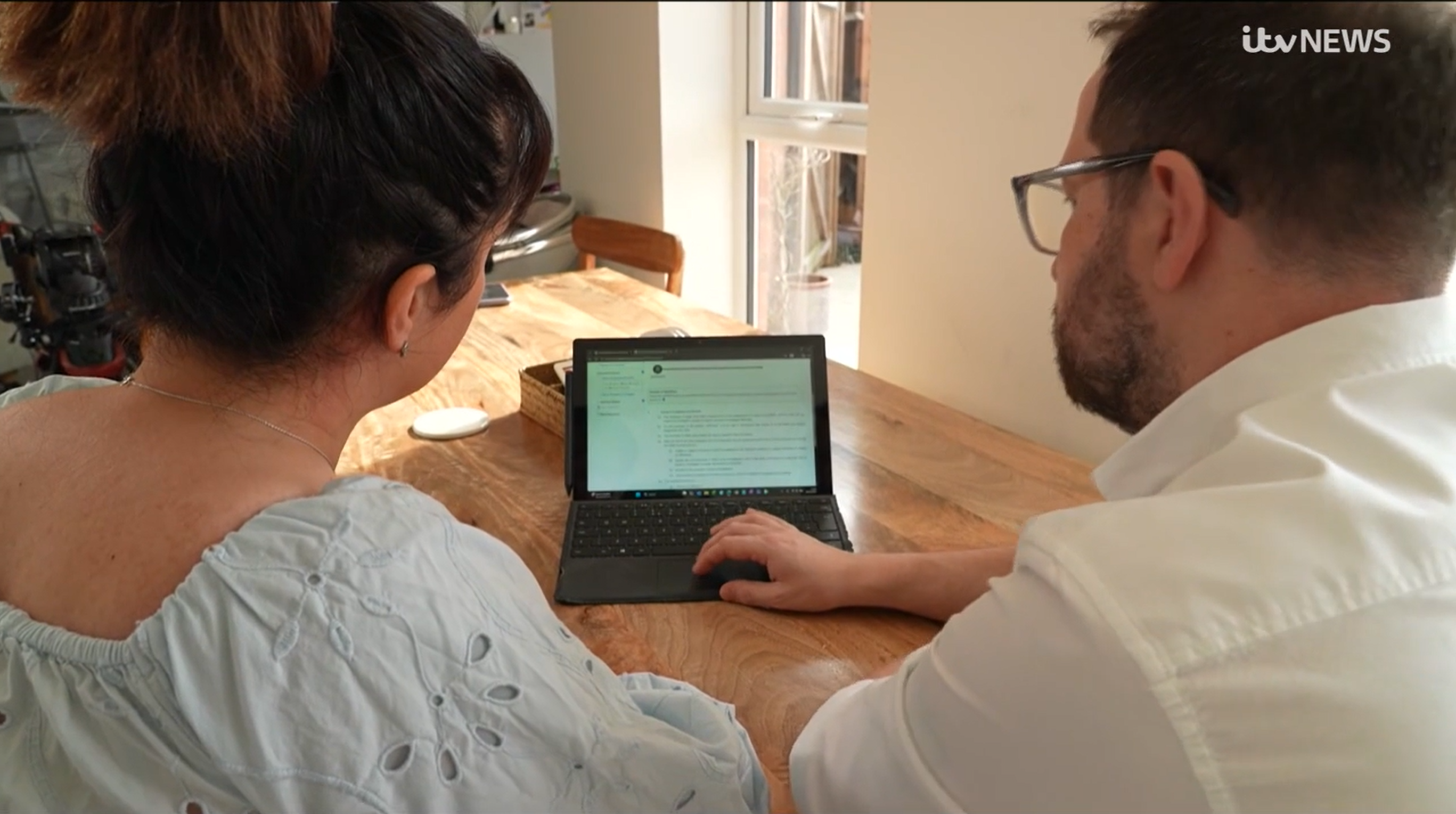 Still from ITV Central News report on stillbirth inquests